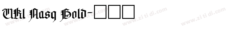 UKl Nasq Bold字体转换